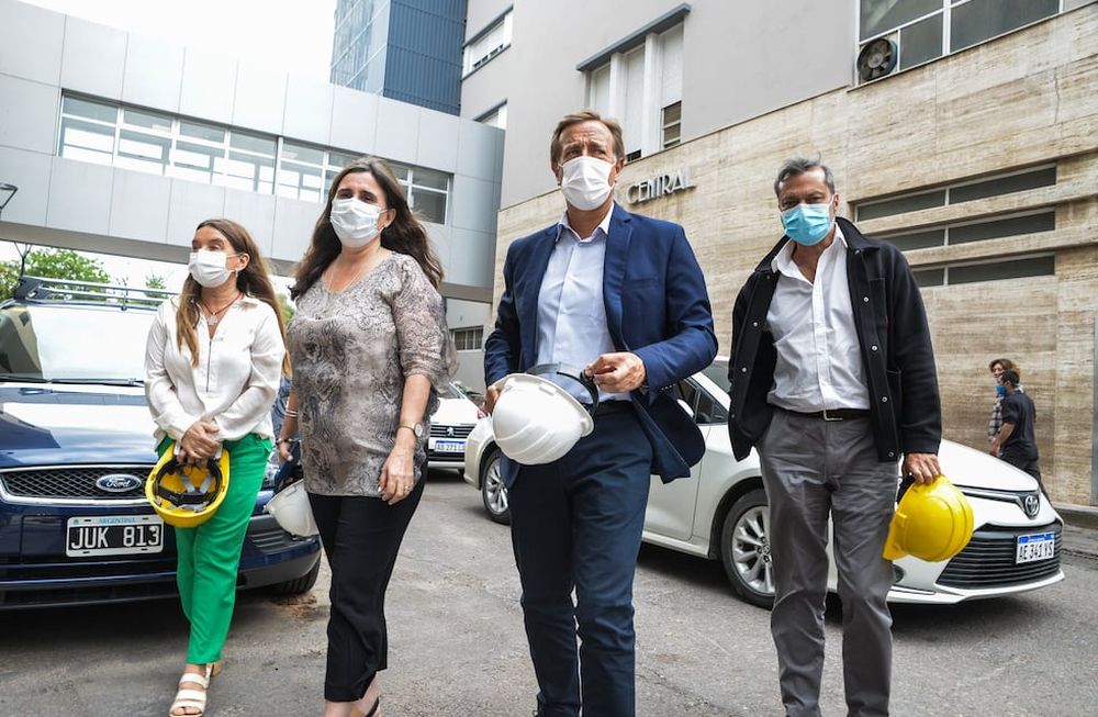 El Gobernador Rodolfo Suarez; y la ministra de Salud, Ana María Nadal; son quienes llevan adelante todo el plan de mitigación del coronavirus en Mendoza. Prensa Gobierno