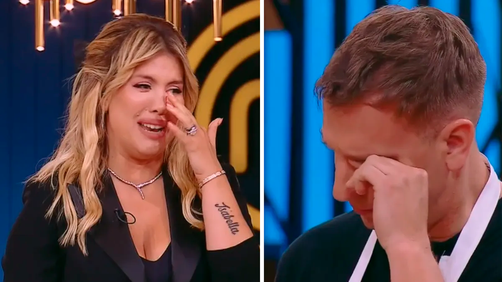 Emotiva despedida de Wanda Nara a Maxi López en MasterChef.