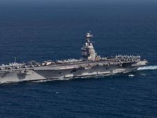 El portaaviones&nbsp; USS Gerald R. Ford, desplegado en el Caribe por directiva de la Administración Trump para intensificar la lucha contra el narcotráfico.&nbsp;