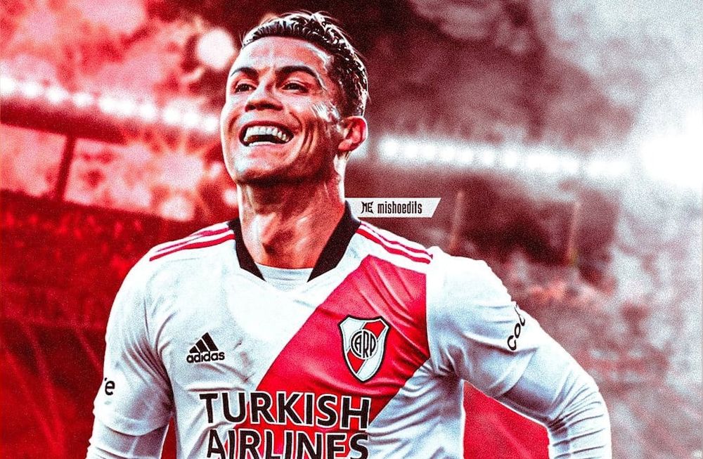 Con el #CR7aRiver, el mundo millonario arrancó un operativo seducción para que el astro portugués sea refuerzo del plantel de Gallardo y en pocas horas causó furor en las redes. / Gentileza.