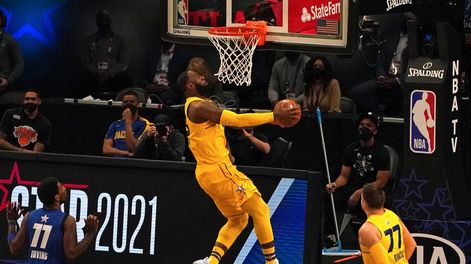LeBron, el rey del Juego de Las Estrellas 2021 de la NBA.