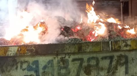 Los Andes | Incendio en un contenedor de Ciudad