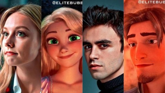 “Elite”: así se verían los actores si fueran princesas y príncipes de Disney