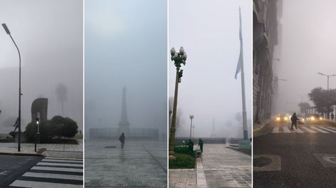Las impresionantes imágenes de la densa niebla en Ciudad de Buenos Aires: los vuelos afectados en Mendoza.&nbsp;