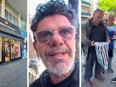 Empresario textil ofreció ropa a gente que no podía pagarla.
