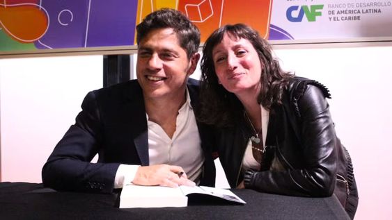Interna peronista: Axel Kicillof junto a Berenice Iañez.