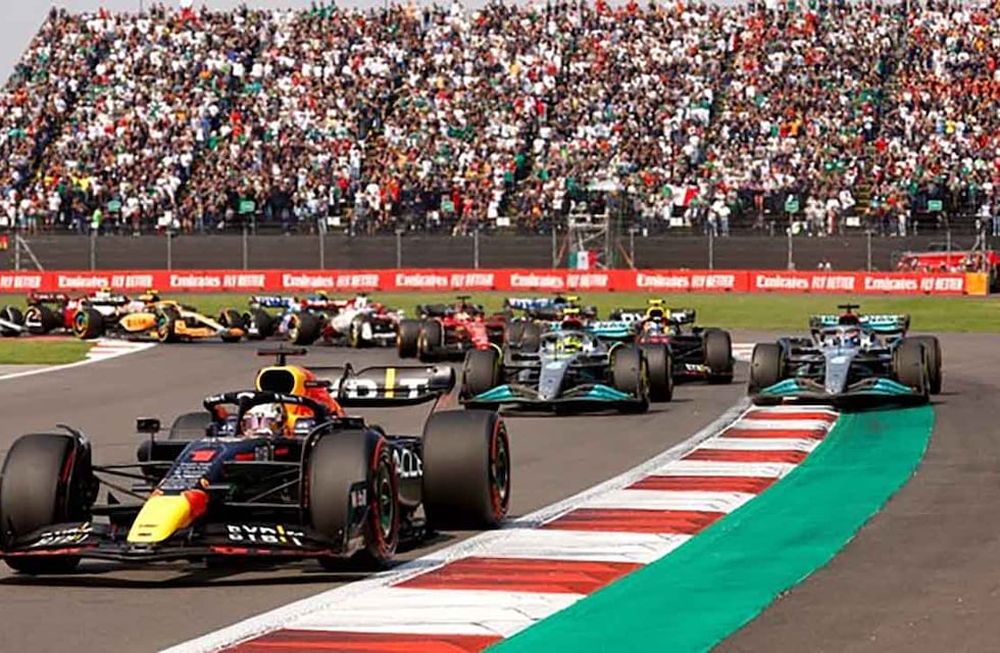 Una postal del gran premio de México de la Fórmula 1.