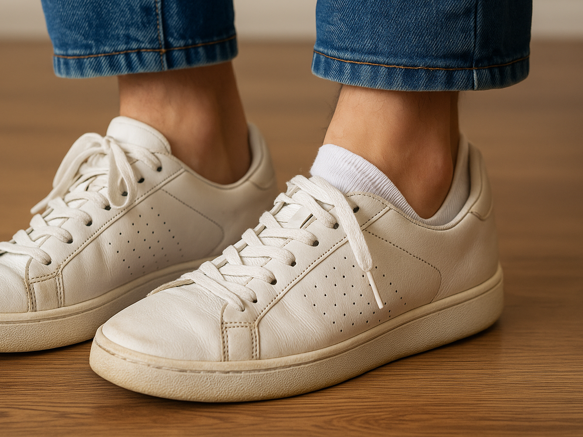 Cómo evitar que las zapatillas se bajen o coman las medias con un truco casero