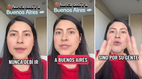 Una turista compartió un vide donde relata su experiencia en Buenos Aires y destacá la ciudad por su grastonomía, lugares y principalmente por la calidez de la gente.&nbsp;