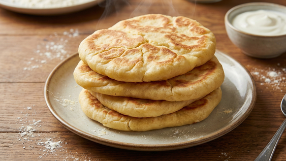 pancitos sin levadura en minutos: rapidos, saludables y con 3 ingredientes