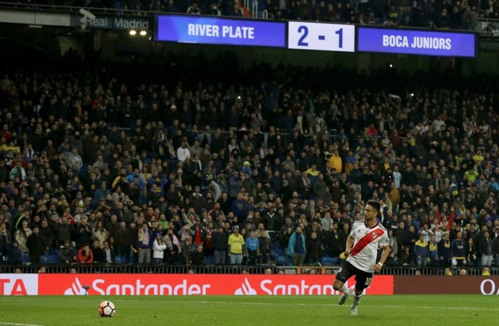 La que faltaba: el gol del Pity Martínez con la marcha de la Fiesta de la Vendimia