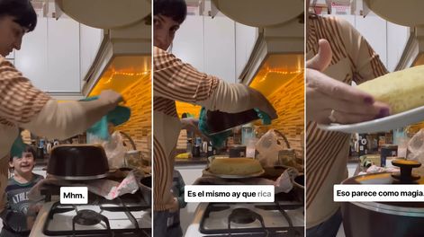 Una mamá mendocina grabó sin querer un momento que conmovió a miles: Eso parece como magia
