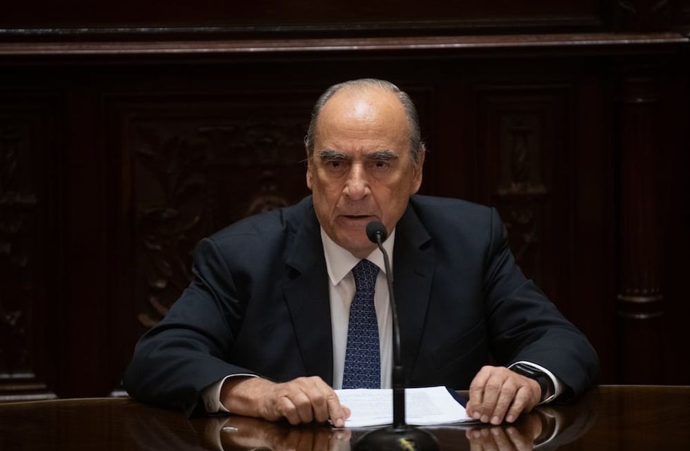 Guillermo Francos en el Senado. (Gentileza)