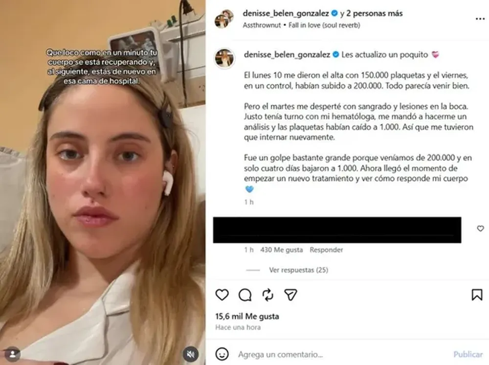 El mensaje en redes de Denisse, la ex Gran Hermano.