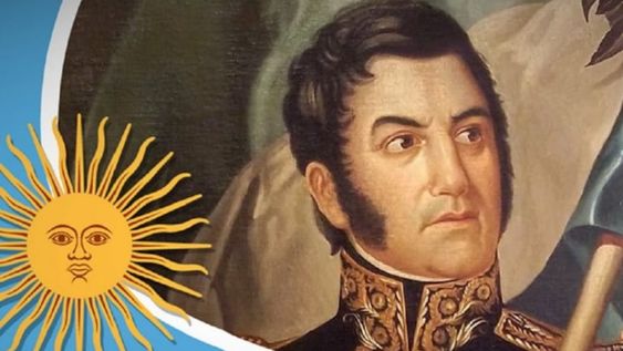 General Don José de San Martín, principal figura y prócer del Ejército Argentino, conciderado el padre de la Patria y Libertador de América.