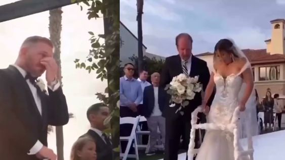 Después de mi accidente, no estaba segura de si algún día encontraría a alguien que realmente me amara por completo, confesó la joven a su pareja. Foto: Captura video