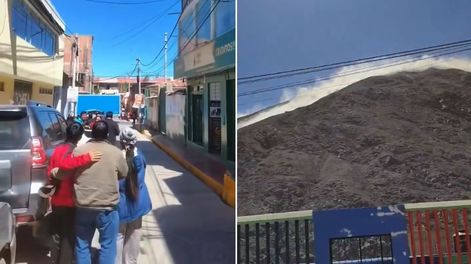 Las imágenes durante el terremoto de magnitud 7.2 en Perú&nbsp;