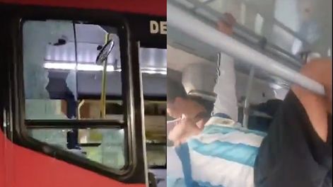 Festejos y daños en los colectivos de Mendoza: vidrios rotos, robo de martillos y un 75% del servicio afectado