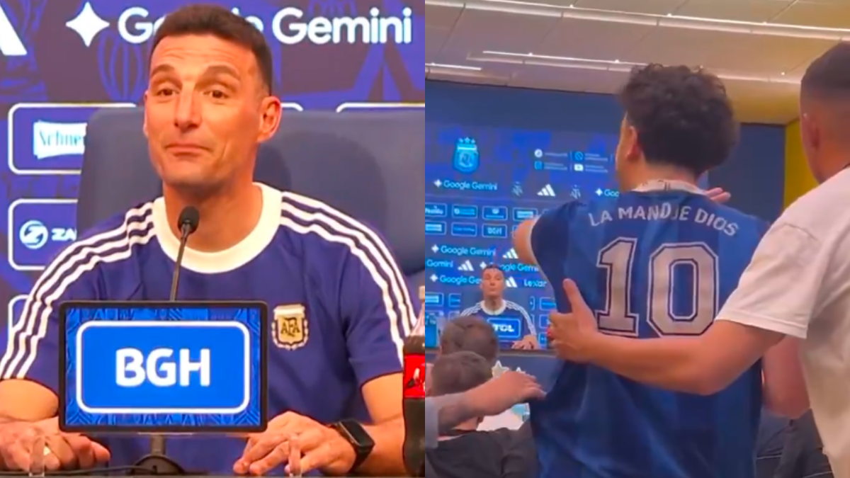 El insólito momento con un hincha que descolocó a Lionel Scaloni: 