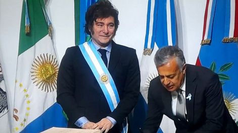 El presidente Javier Milei y el gobernador Alfredo Cornejo sellaron la alianza electoral. (Archivo).