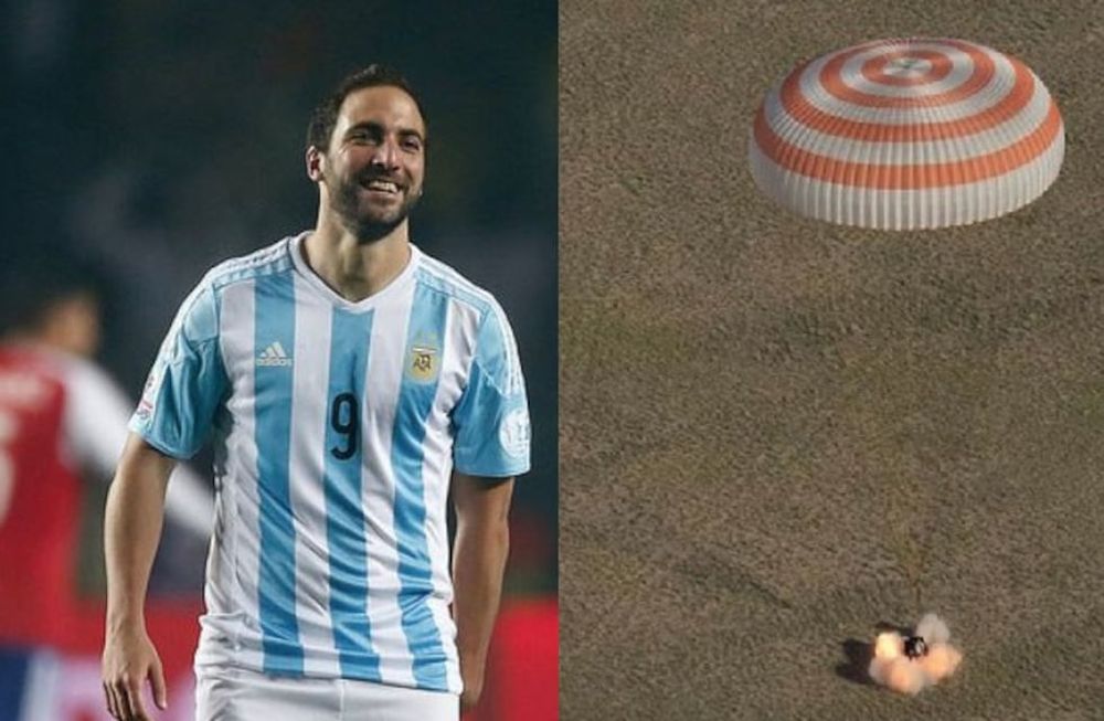 Memes sobre la pelota que llegó desde el espacio apuntan al penal del Pipa Higuaín