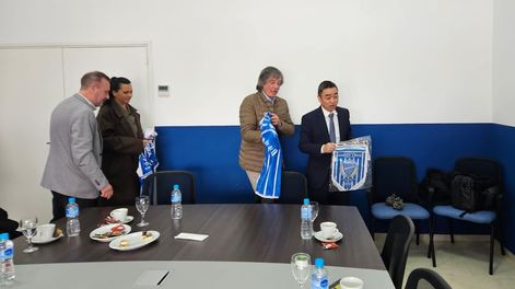 Fueron recibidos por su presidente, Alejandro Chapini - Gentileza