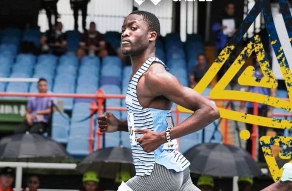 Nace una nueva estrella en el atletismo. Letsile Tebogo, de Botsuana, consiguió a sus 19 años el récord en 100 metros en el Mundial Juvenil. / Gentileza.