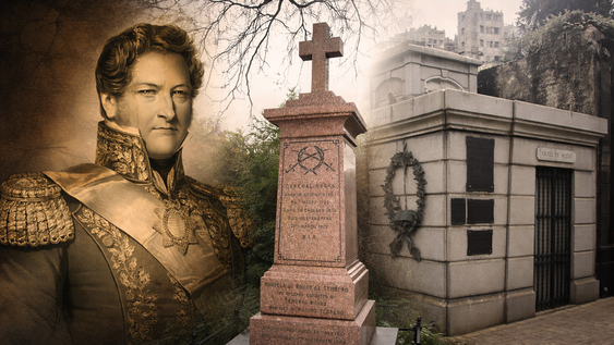 El cadáver de Juan Manuel de Rosas, exiliado en vida y disputado después de la muerte, atravesó océanos antes de encontrar descanso definitivo. Foto: IA