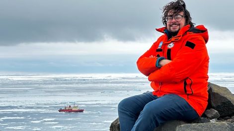 Los Andes | Franco, el mendocino que pasó 9 días en la Antártida fabricando repuestos y elementos con impresoras 3D. Foto: Gentileza Franco Mazzocca