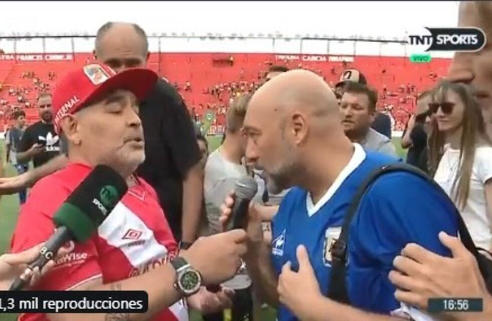 Maradona cantó el tango el Sueño del Pibe con un ex compañero y emocionó a todos