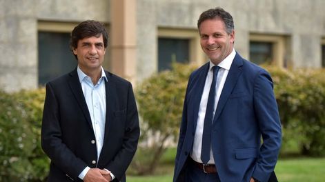 Hernán Lacunza y Guido Sandleris economistas (Facundo Luque / La Voz)