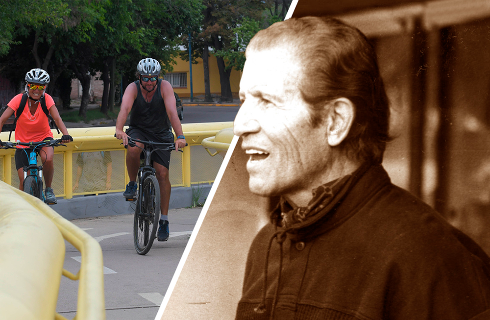 Día Nacional del Ciclista, en homenaje a la hazaña de Remigio Saavedra. Foto: Los Andes