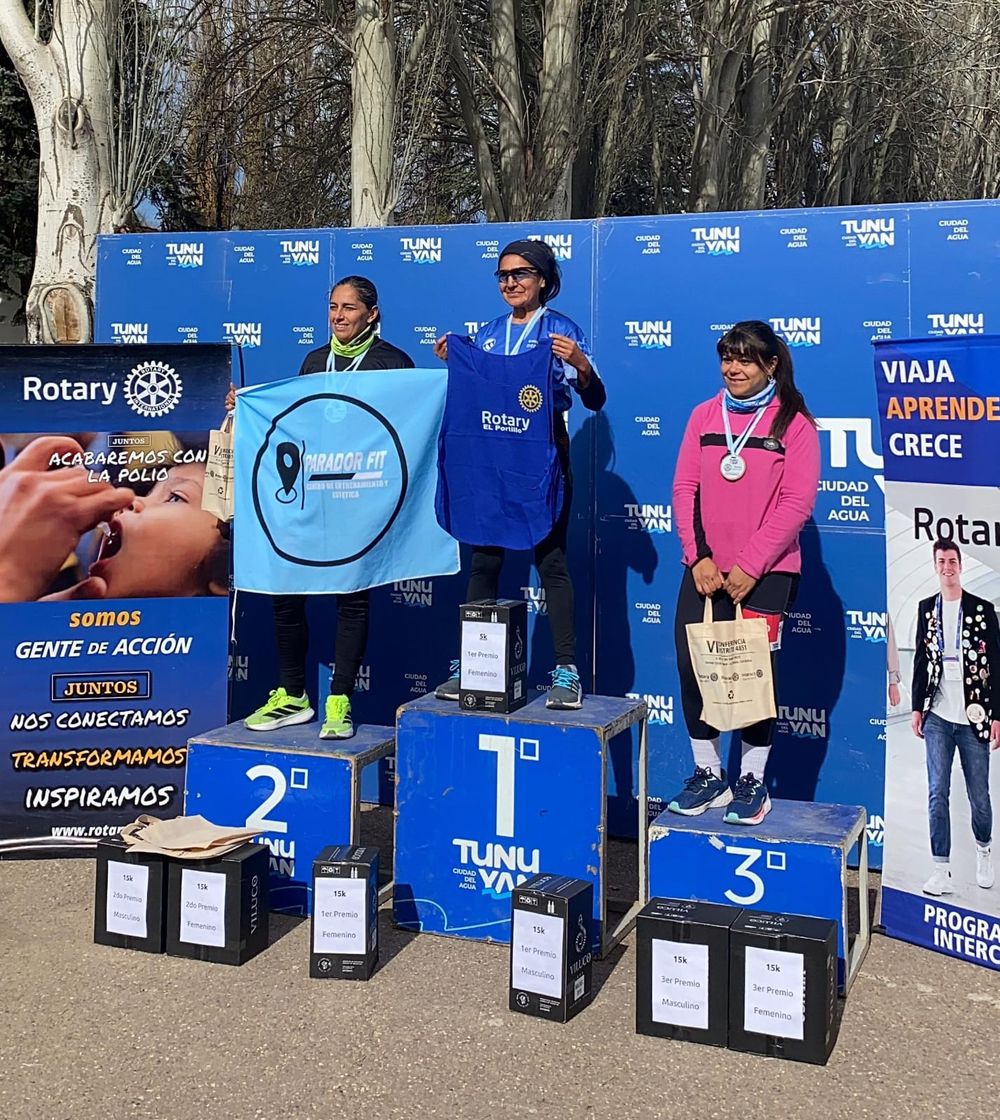 Podio femenino de los 5k.
