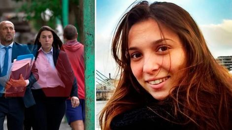 Emilia Pertossi es la abogada de sus dos hermanos, su primo y el resto de los rugbiers acusados por el crimen de Fernando Báez Sosa. Foto: Videolab / TN