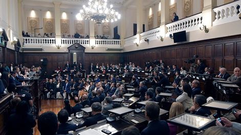 Los Andes | El gobernador Rodolfo Suárez dio el último discurso de apertura de la Asamblea Legislativa 2023 en la Legislatura de Mendoza Foto: Orlando Pelichotti