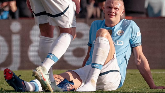 Erling Haaland sufrió una dura lesión que lo aleja de la temporada