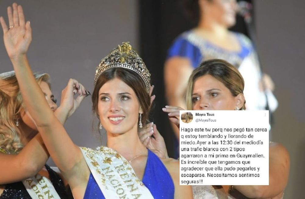 Susto por un tuit de la Reina de la Vendimia: denunció que intentaron secuestrar a su prima en Guaymallén