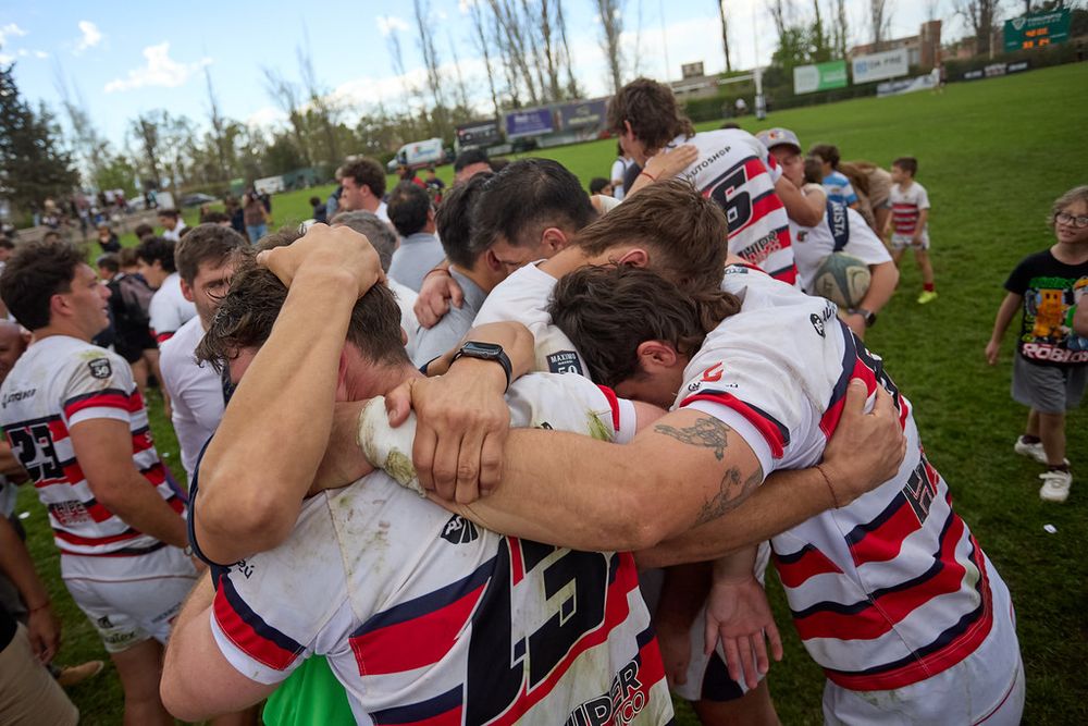 Rugby. Festejo de los Tricolores