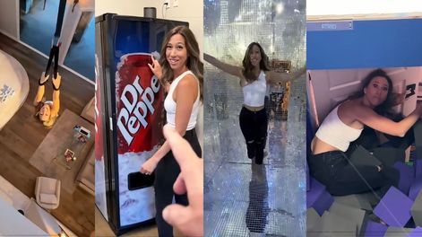 Una influencer mostró la fun house de su hermano y se volvió viral