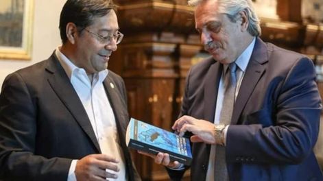 Los Andes | 19/02/2020 El candidato del MAS al Gobierno de Bolivia, Luis Arce, y el presidente de Argentina, Alberto Fernández\u002E POLITICA SUDAMÉRICA SUDAMÉRICA ARGENTINA BOLIVIA LATINOAMÉRICA INTERNACIONAL PRESIDENCIA ARGENTINA