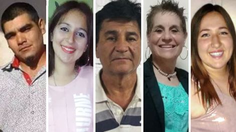 Los Andes | Sosa, Trigo, Díaz, Galetto y Ríos fueron ultimados con suma violencia en el Este provincial.
