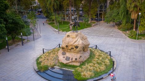 Los Andes | La plaza San Martin luego de su reinauguración. | Foto: Los Andes
