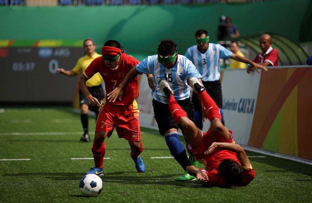 Punto de Los Murciélagos en el Mundial de Fútbol para ciegos en Madrid