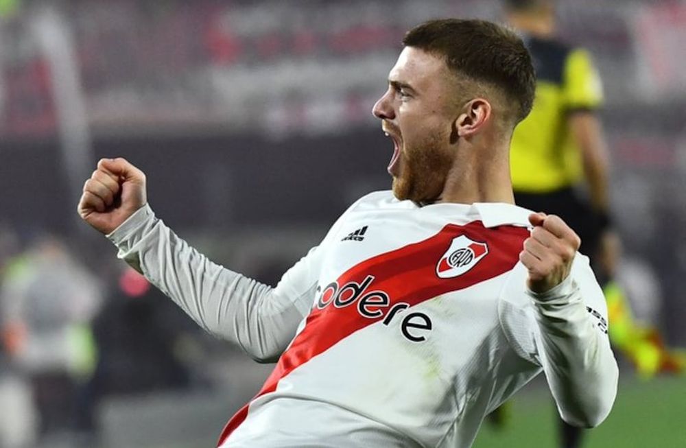 Lucas Beltrán abrió el marcador para River ante Racing. (Prensa River).