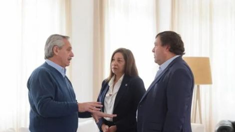 Los Andes | La última actividad pública del Presidente fue el martes. Recibió a la gobernadora Carreras y al senador Weretilneck. (Presidencia)