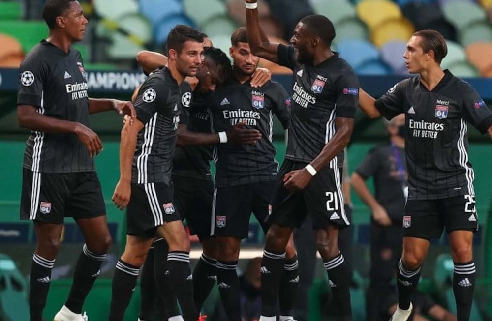 El conjunto francés ya barrió a la Juventus y ahora está haciendo lo propio con el Manchester City. El festejo de los jugadores tras el tanto que abrió el marcador. / Gentileza