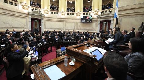 Los Andes | Ambos proyectos, considerados cruciales por la administración libertaria para torcer el rumbo de una Argentina en crisis. Foto NA: COMUNICACION SENADO