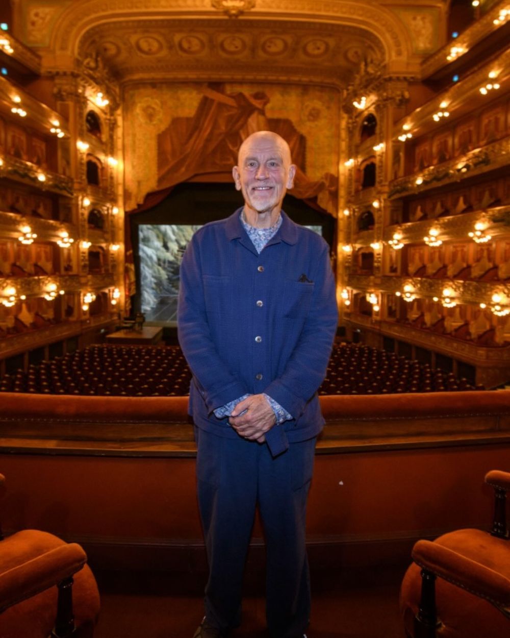 John Malkovich, actor estadounidense, en el Teatro Colón.