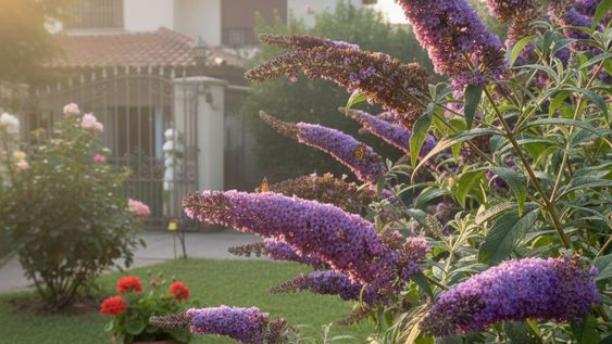 Esta planta no necesita demasiado cuidado para lucir bien y sus racimos florales cambian la atmósfera del jardín durante meses.