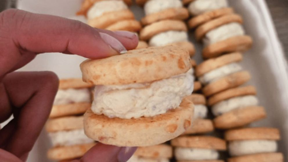 El alfajor de chipá es una gran opción para reuniones masivas.